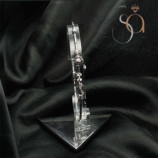 Pulso Charms en Plata 925 con Rodio