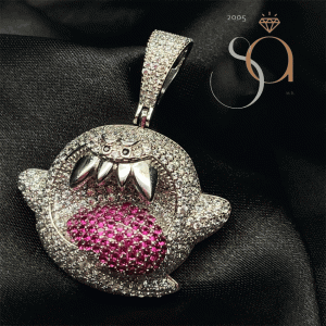 Dije de Boo! en Plata .925 con Rodio